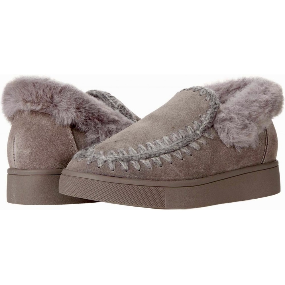 Blondo Aria Waterproof Taupe Fur-Lined Slippers